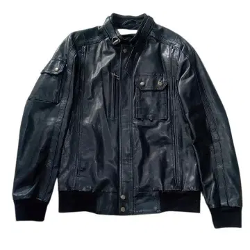 고품질 임팩티스케리 가죽 자켓 M 블랙 라이더스