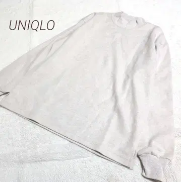 UNIQLO U 유니클로 브러쉬드 저지 모크넥 T셔츠