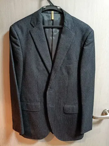 겨울 상품 그레이 스트라이프 비즈니스 정장 울 100%