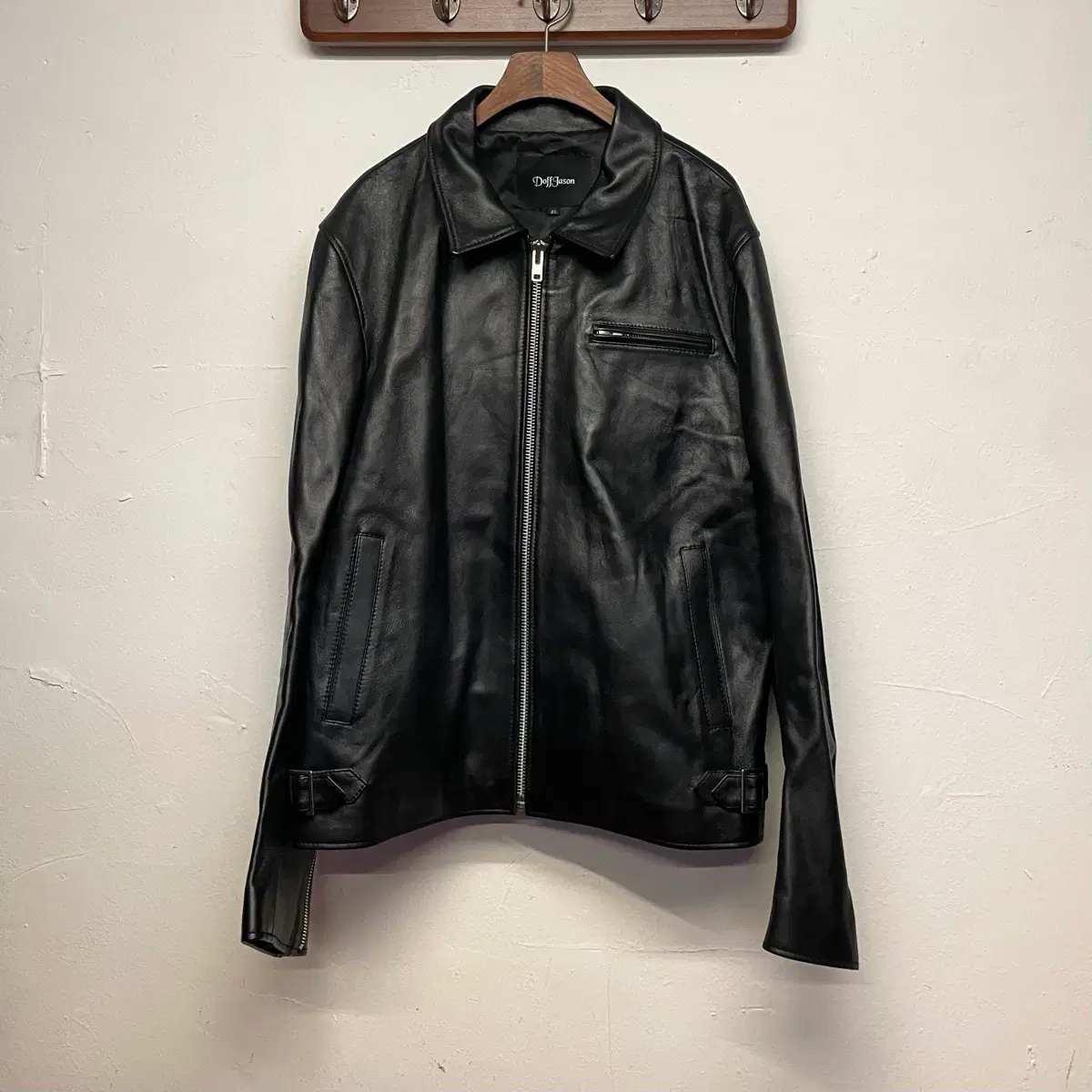 DOFFJASON | 도프제이슨 Doffjason Cowhide Single Leather Jacket