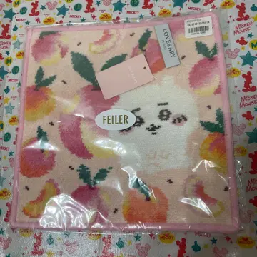 새상품 러브리 바이 페이러 치이카와 (먼작귀) 피치 도트 손수건