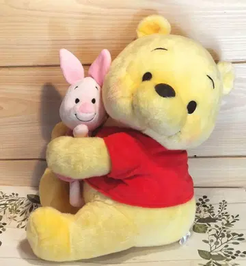 디즈니 스토어 푸우 피글렛 봉제 인형 페어 다정한