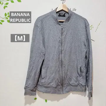 한정판 BANANA REPUBLIC [ M ] 그레이 후드티 자켓