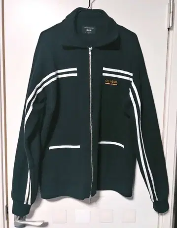 [ 레어 ] 그램 라운델 니트 저리 집업 블루종