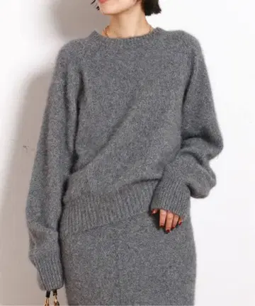 폭스 블렌드 라메 크루넥 풀오버