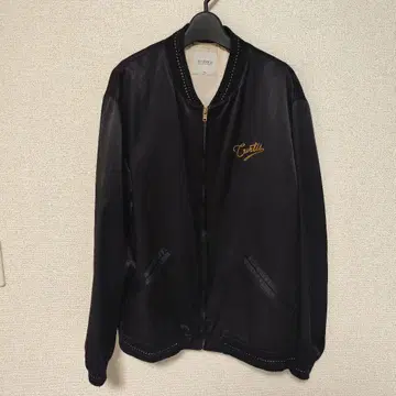 RADIALL 블랙 바시티 자켓 XL 면70% 레이온30%