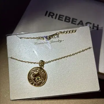 일리 비치 sun shining necklace 골드(에메랄드)