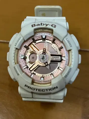 CASIO Baby-G 화이트 손목시계