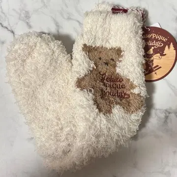 젤라또피케 HOLIDAY 삭스 새상품 베어 자카드