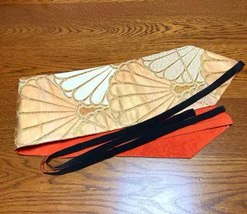 순수 실크 후쿠로 오비와 기모노 리메이크 새시 벨트 M~LL 핸드메이드