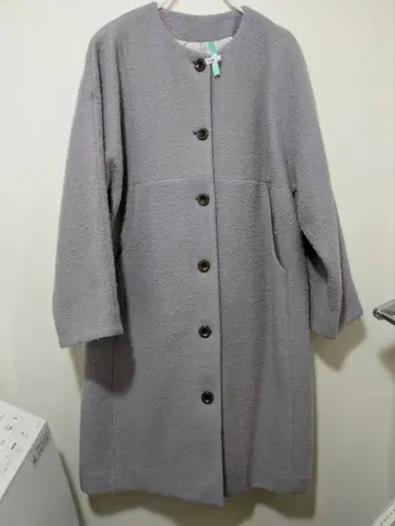 conges payes 가볍고 따뜻한 내추럴 코트 (퍼플)