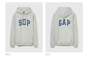 [ 사이즈: S ] Gap x SDP 아치 로고 후디 그레이