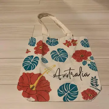 하와이 토트백 플루메리아 패턴