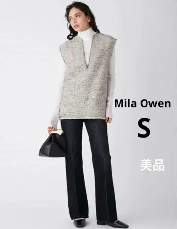 새상품급 Mila Owen (미라 오웬) 트위드 베스트