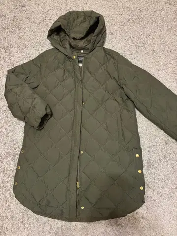 앙피로 TAION 2WAY 퀼팅 다운 카키