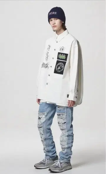 리베레 데님 셔츠