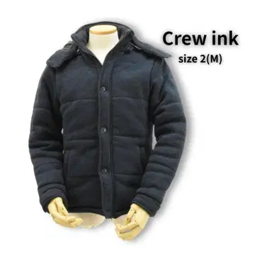 CREW INK 충전솜 후디 다운 size 2(M) 네이비