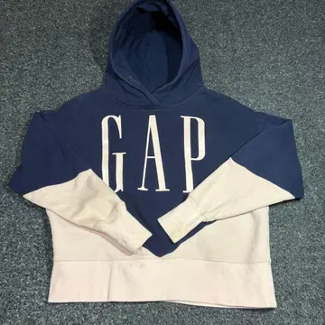 GAP 로고 후드 부착 후드티 네이비/핑크