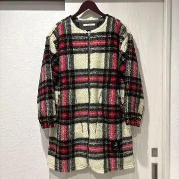 H.A.K 하크 보아 체크 코트 1213