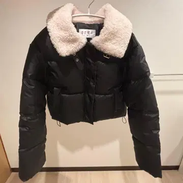 anyonemore 퍼 포함 숏 다운 자켓