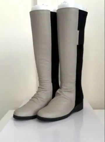 새상품 야마다야 PECHINCHAR 리얼 가죽 사이드 고어 롱 부츠