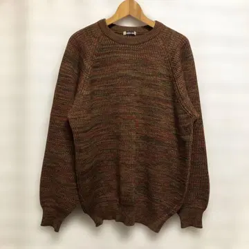 odds on (이세이 미야케) 브라운 계열 두꺼운 원단 스웨터 레트로