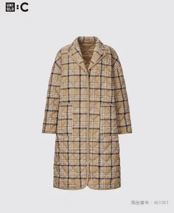 유니클로 C 퍼프 테크 퀼팅 코트 M