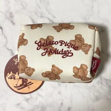 젤라또피케 HOLIDAY 파우치 새상품 베어 올 패턴 소품함