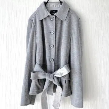 23구 울 자켓 그레이 벨트 포함 46