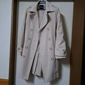 SPIGA 베이지 롱 코트