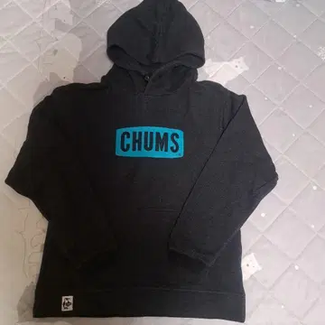 CHUMS 다크 그레이 XL 후드티