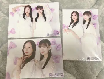 노기자카46 우메자와 미나미 마츠오 미유 브로마이드 12주년 2샷