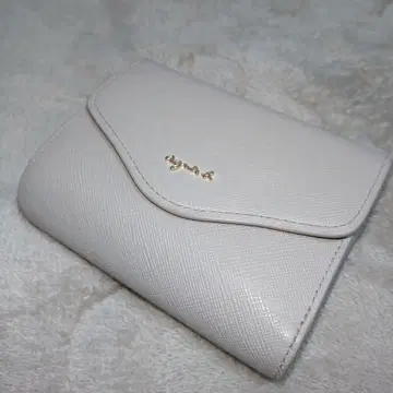 애니에스 베이 베이지 3단 폴더형 지갑