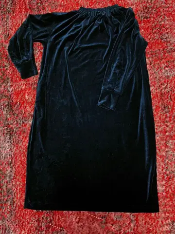 CLASKA DO / 클래스카 코튼 벨로아 원피스 38 네이비