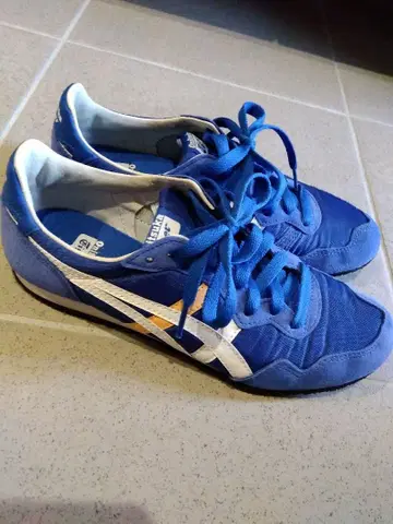 오니츠카타이거 스웨이드 스니커즈 파랑