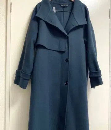 새상품급 인디비 INDIVI 롱 코트 울 코트 38