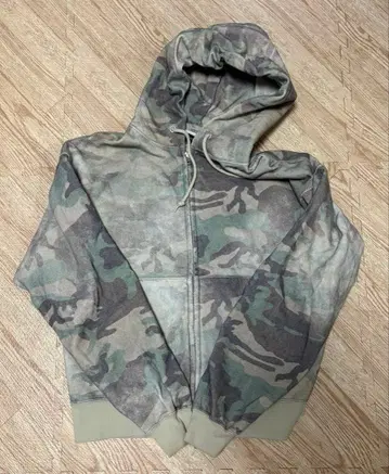 BEAMS 카모 패턴 후드티 M