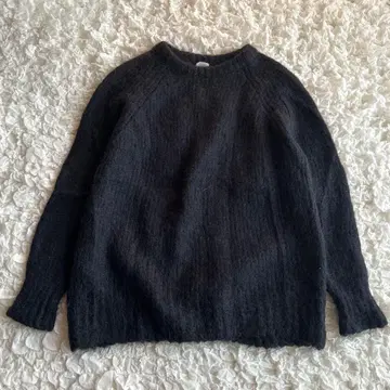 이에나 러브 버클 니트 스웨터 풀오버 모헤어 알파카