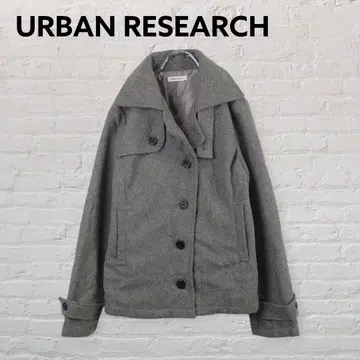 URBAN RESEARCH 울 혼방 숏코트 그레이