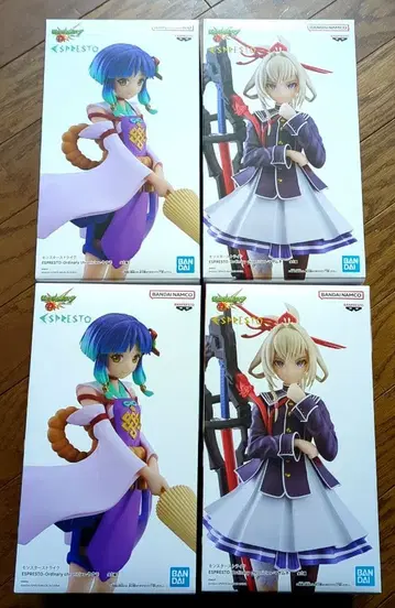 남코 한정판 몬스토 ESPRESTO 피규어 야쿠모 마사무네 4개 세트