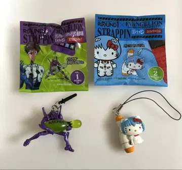 라운드원 헬로키티 스트랩 에반게리온 이어폰 잭