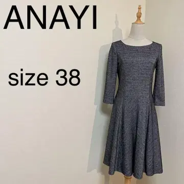 ANAYI 무릎 기장 베이직 원피스 사이즈 38 팔분 소매