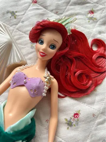 미사용품! 프린세스 인어공주 아리엘 인형 바비