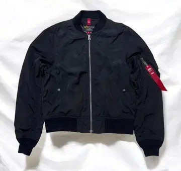 새상품급 ALPHA INDUSTRIES MA-1 플라이트 자켓 블랙 M