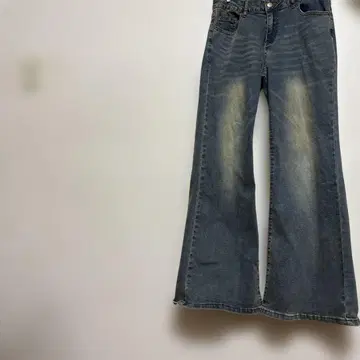 다크 블루 부츠컷 데님