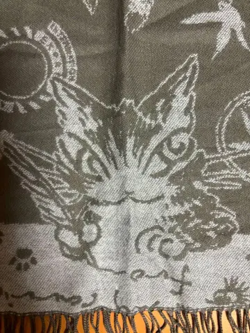 와치필드 다얀 우표 모티브 패턴 빅 스톨 새상품급