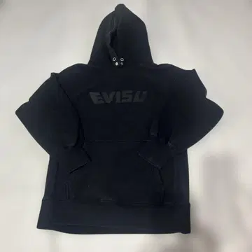 EVISU 블랙 후드티