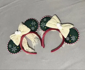 눈꽃송이 리본 머리띠