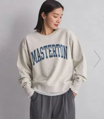 그린 라벨 MASTERSON 그레이 맨투맨 FREE 사이즈