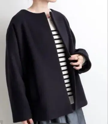 IENA 이에나 노카라 코트 M 네이비